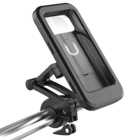 2021 universal adjustable waterproof bicycle phone holder universal bike motorcycle handlebar cell phone support mount bracket