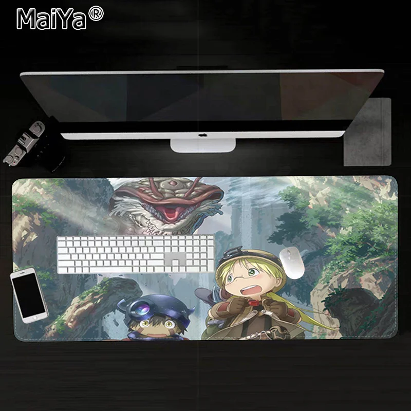 

Maiya Funny Made In Abyss Rubber Mouse Durable Desktop Mousepad Rubber PC Computer Gaming mousepad