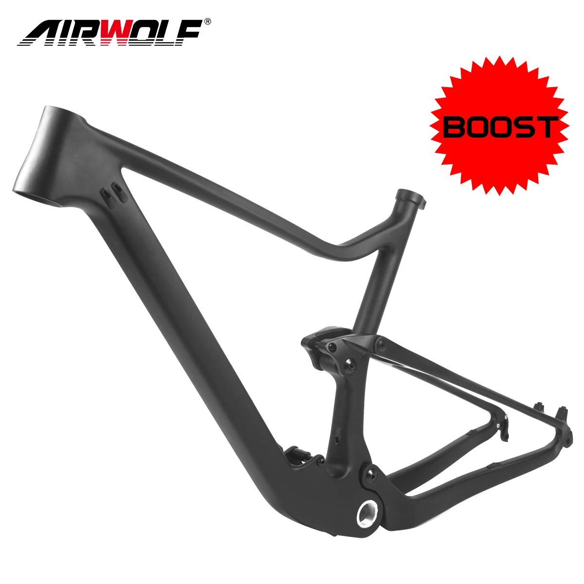 

AIRWOLF Carbon Mtb Frame 29er Full Suspension XC Travel 100mm Rear Shock CC 165*38mm*22mm Endurance Carbon Mountain Bike Frames