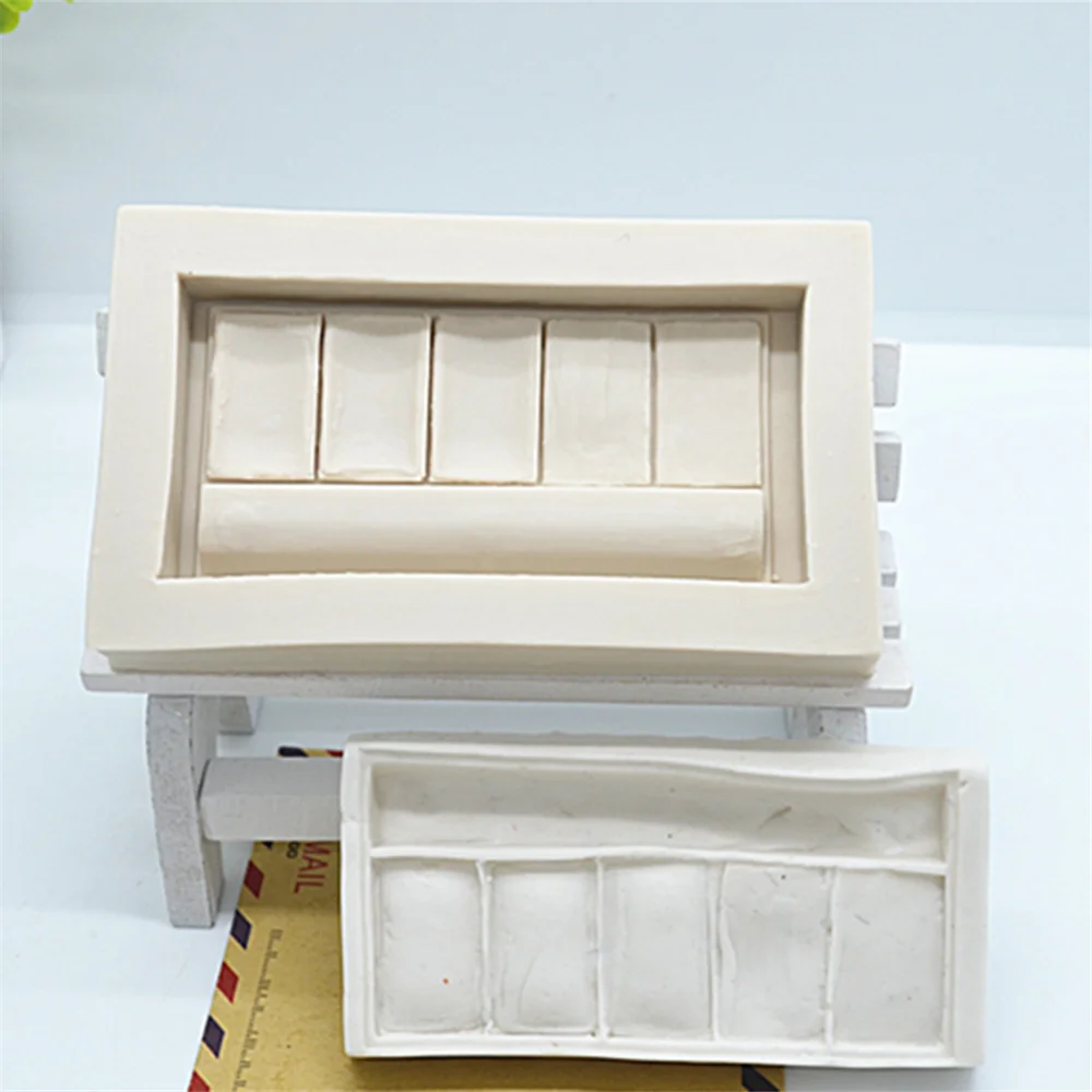 Luyou 1 шт. силиконовая резина прессформы Fondant Mold макияж коробка торта Docarating
