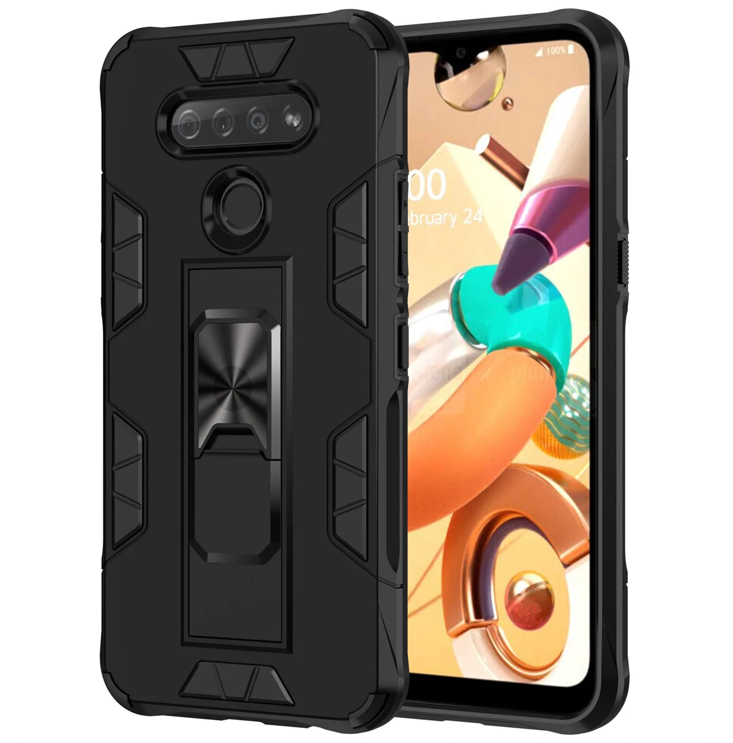 Защитный чехол подставка для LG K51 K50S Q51 Stylo 6 5 K50 K40 K31 Aristo Harmony 4|Бамперы| |