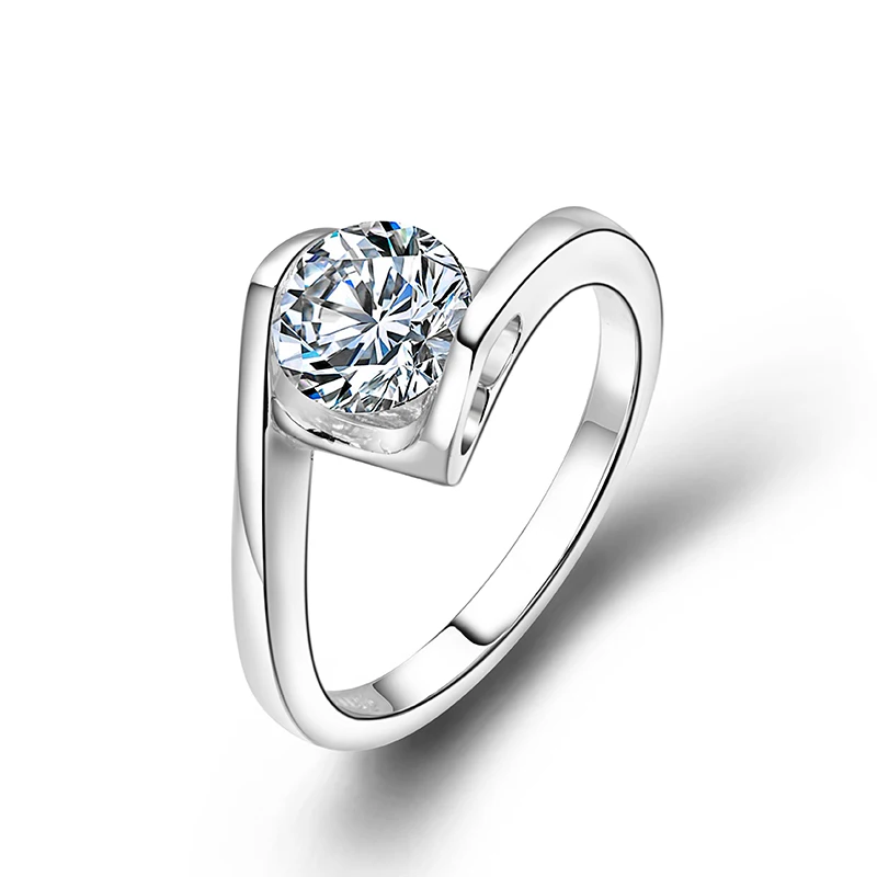Starszuan драгоценность высокое качество 925 пробы серебро Муассанит кольцо Тест