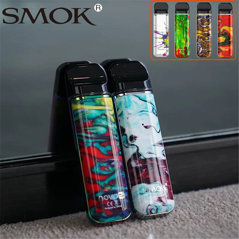 Новейший вейп комплект электронной сигареты SMOK novo 2 kit 2ml pod 800mAh батарейный
