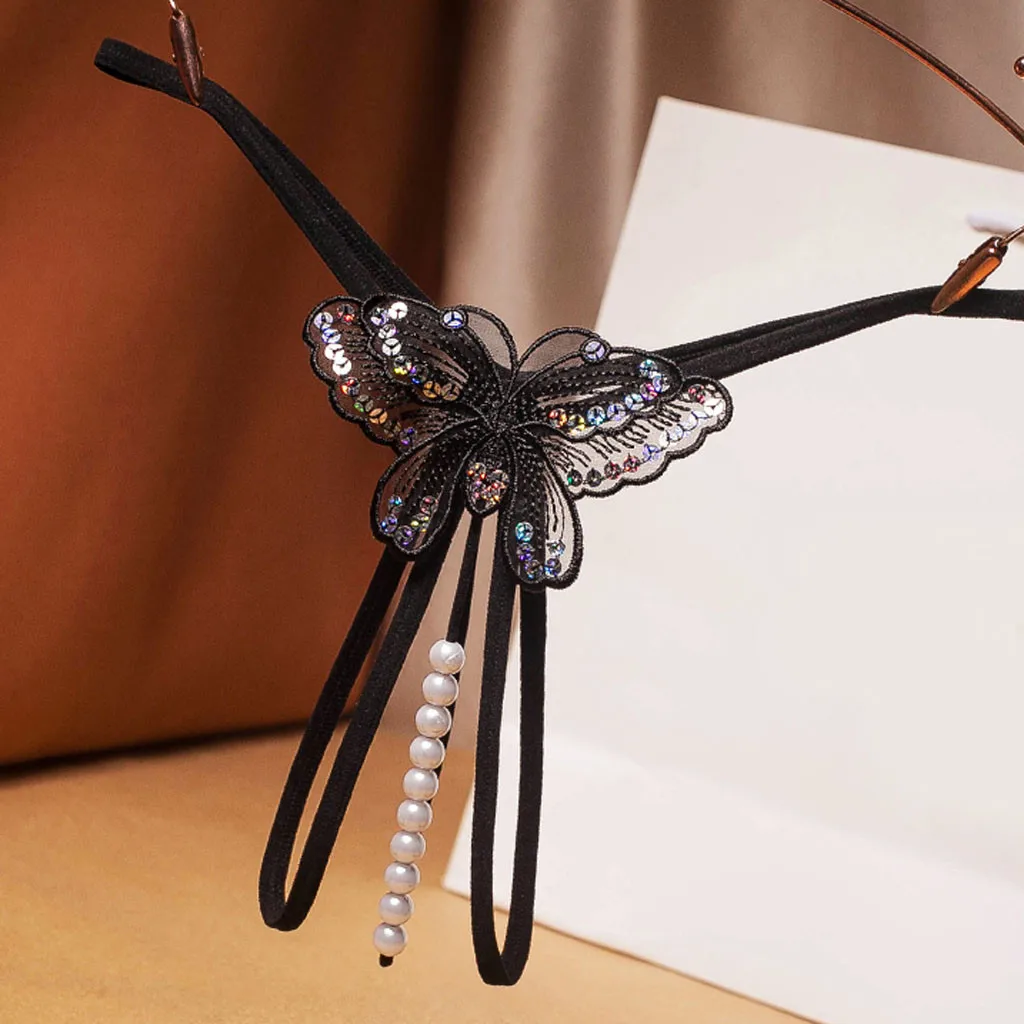 Жемчужное декоративное нижнее белье сексуальное эротическое трусики для секс