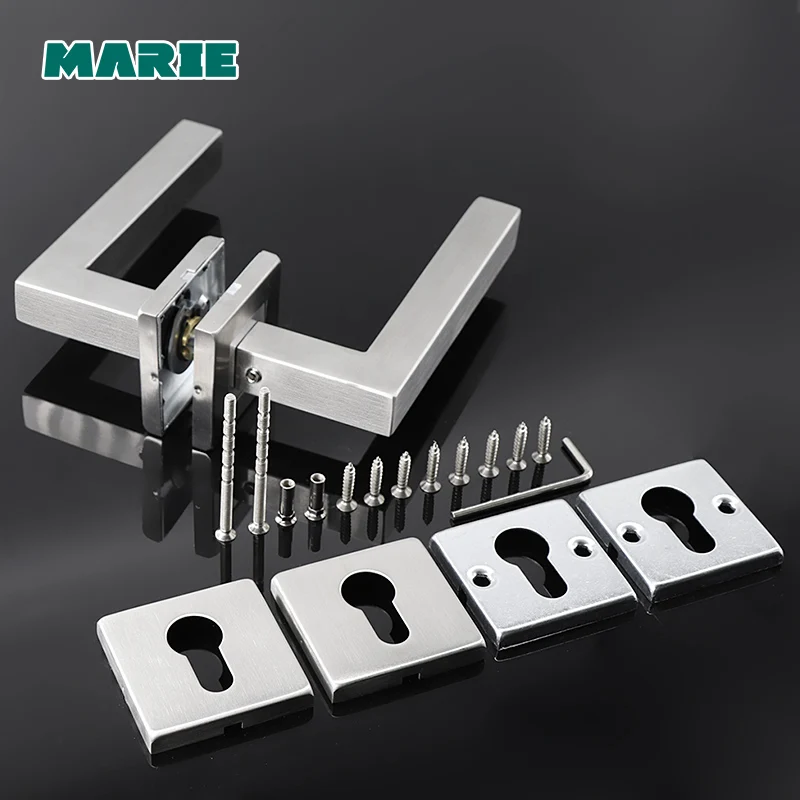 Новая ручка для двери из нержавеющей стали 304 внутренняя квадратная трубка