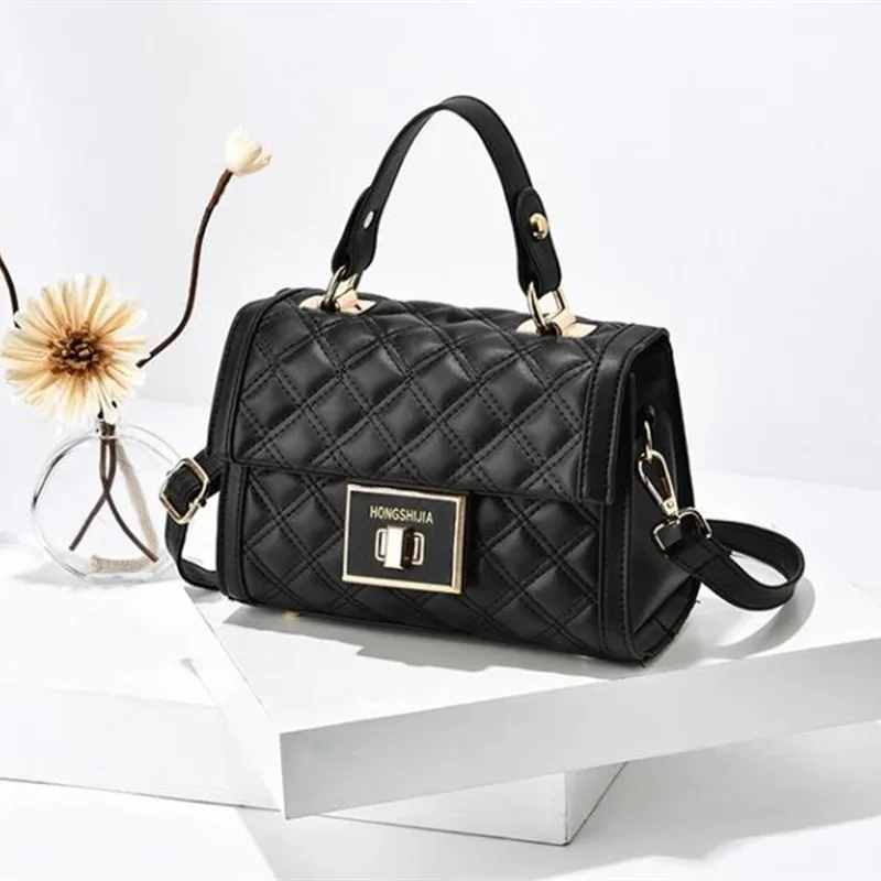 

Новинка 2021, модная универсальная контрастная дамская сумочка на плечо, маленькие диагональные квадратные сумочки, кошельки и сумки, роскош...