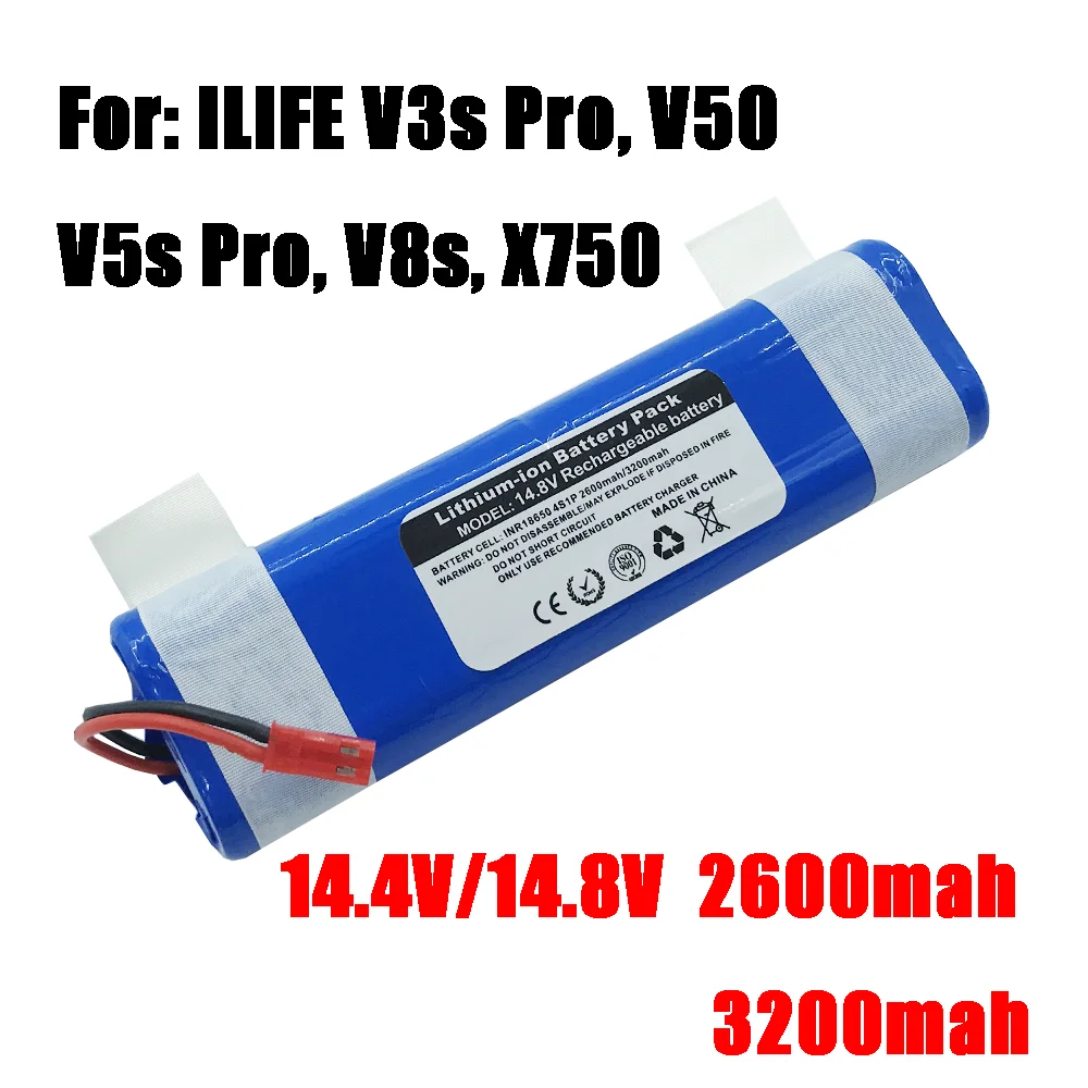 Laudation 14.8V260 0mAh аккумулятор 14 4 V для ILIFE V3s Pro V50 V5s V8s X750 ZACO V3 V40 V5x | Электроника