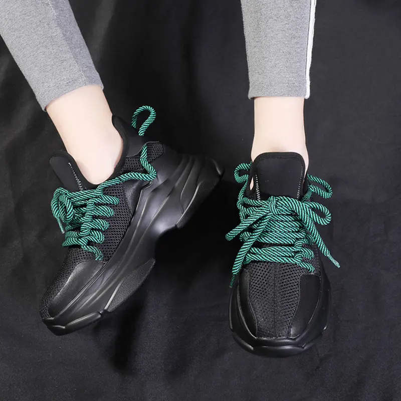 

True Sneakers Fashion Women Vulcanize Shoes Platform Sneakers Designer Womens Platform Sneakers Casual Trainers Women Dad Shoes