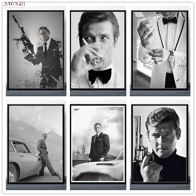 

007 классический фильм полная алмазная живопись плакаты ручной работы Мозаика Искусство 5D DIY Алмазная вышивка крестиком искусство