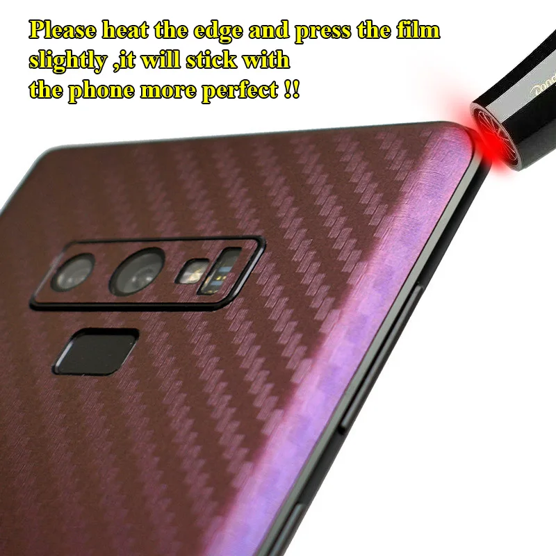 3D градиентная задняя панель из углеродного волокна для Samsung Galaxy Note 9 8 Note9 Note8