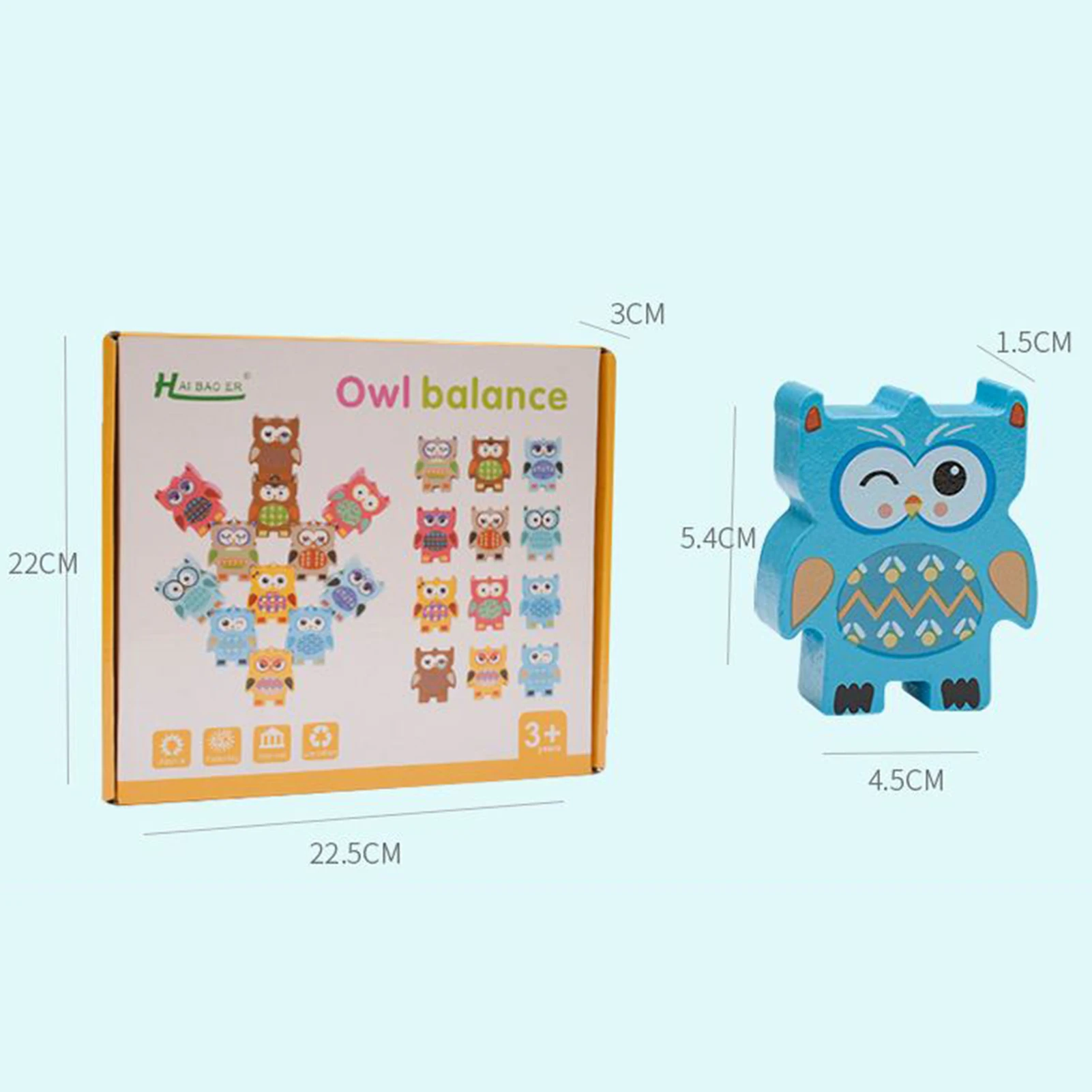 

Children Building Blocks Hercules Owl Safe Kids Educational Toys Baby Early Learning Education For Children 4-5 Years Old