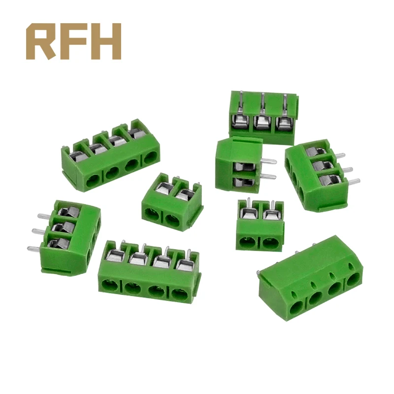 20 шт. KF301 шаг 5 0 мм прямой штифт 2P/3P/4P винт PCB Клеммная колодка соединитель синий