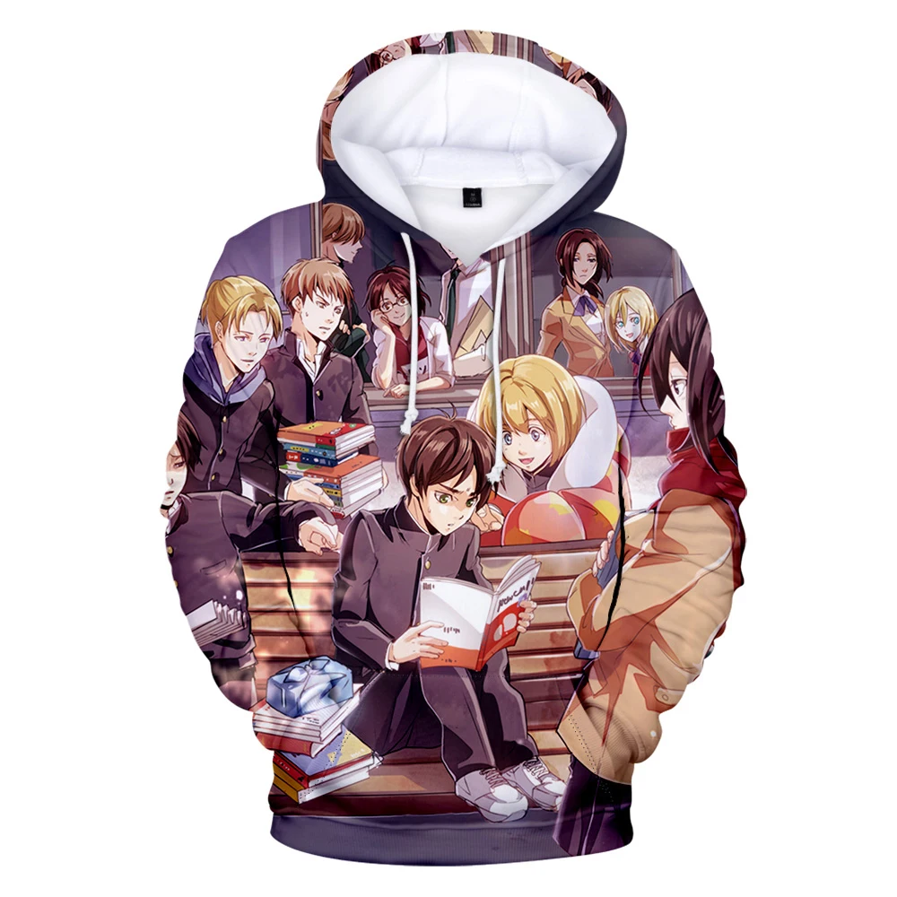 

New Attack on Titan Hoodies Men 3D Sweatshirts Women Fashion Pullover Streetwear Clothes Winter Hoodie Male Tops Print Hoodies