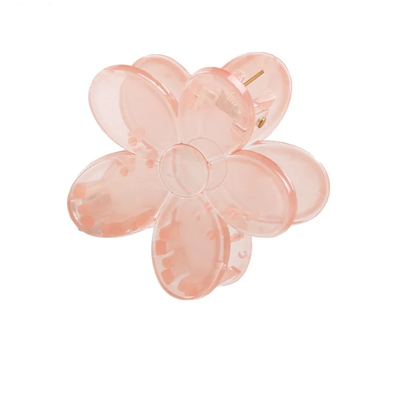 

2021 New Style Small Acrylic Hair Claw Clips Flower Shaped Plastic Clips Non Slip Barrette Hair Accessories Women Girls Headwear