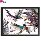 Наборы для вышивки крестиком 5D сделай сам, цветные квадратные вышивки с птицами и Колибри, квадратные картины алмазами, мозаичное ремесло