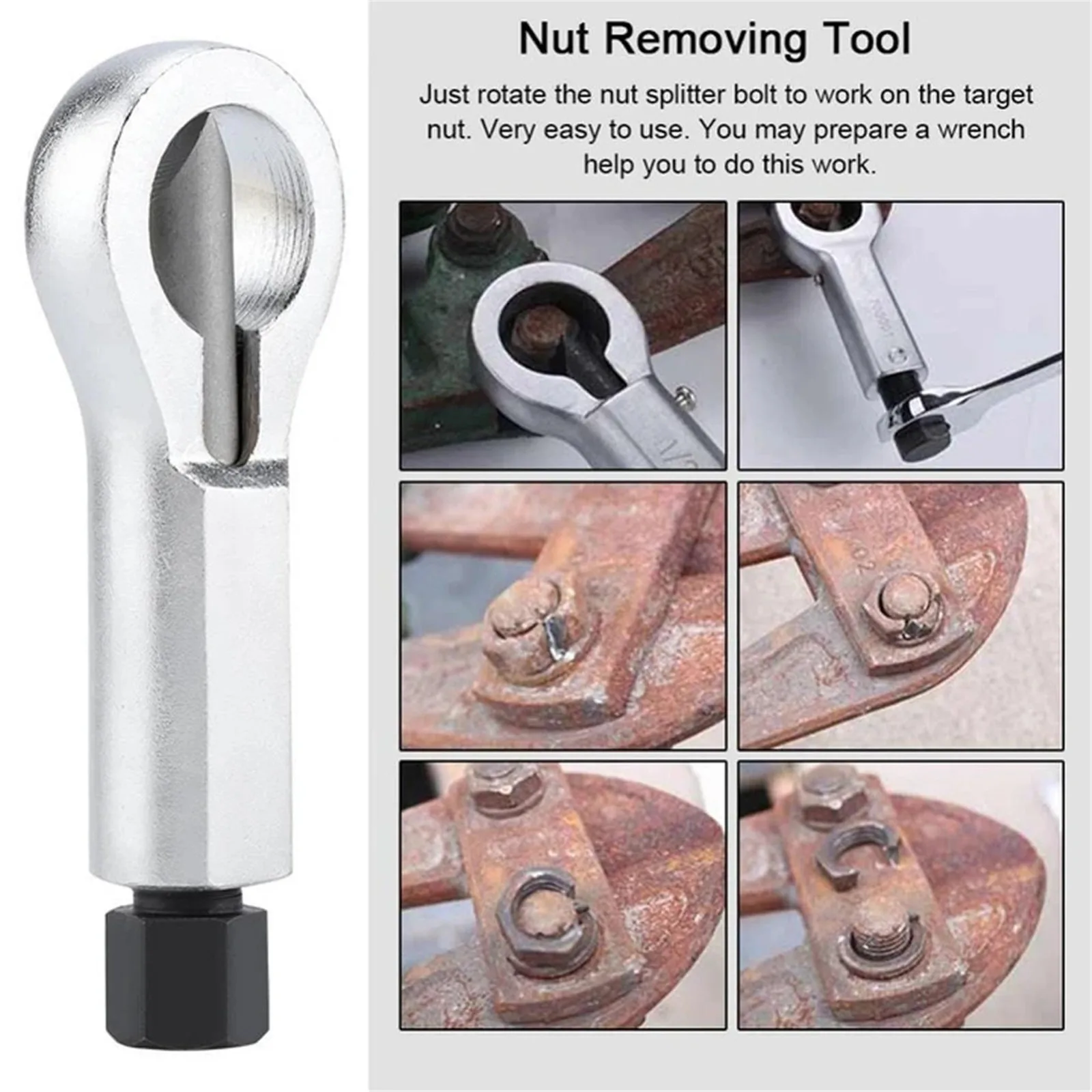 Инструмент для извлечения гаек Mini Portable Metal Nut Separator Breaker Manual Pressure Remover Extractor Tool For Picking Up Bolt 2021 on.