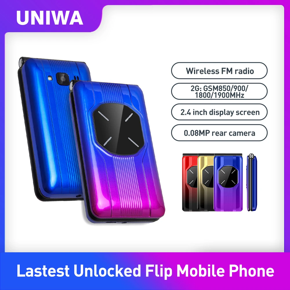 

UNIWA K666 Большой кнопочный GSM телефон для пожилых людей с двумя sim-картами FM радио Иврит Клавиатура Русская раскладка телефон пожилых людей рас...