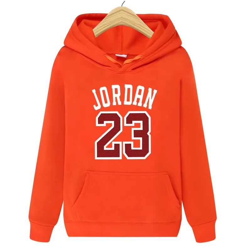 Хит, новинка JORDAN 23, толстовка с буквенным принтом, мужские толстовки, модная одноцветная толстовка с капюшоном, мужской пуловер, мужские спортивные костюмы, Мужское пальто - Цвет: orange   023