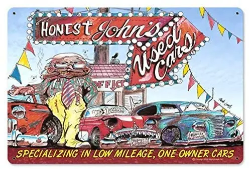 

Металлические жестяные знаки в стиле ретро