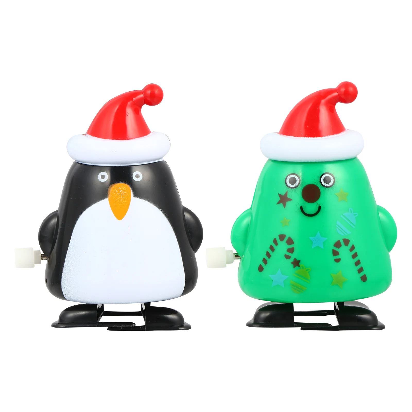 

2 Pcs Christmas Clockwork Toys Funny Kids Toys Adorable Children Plaything