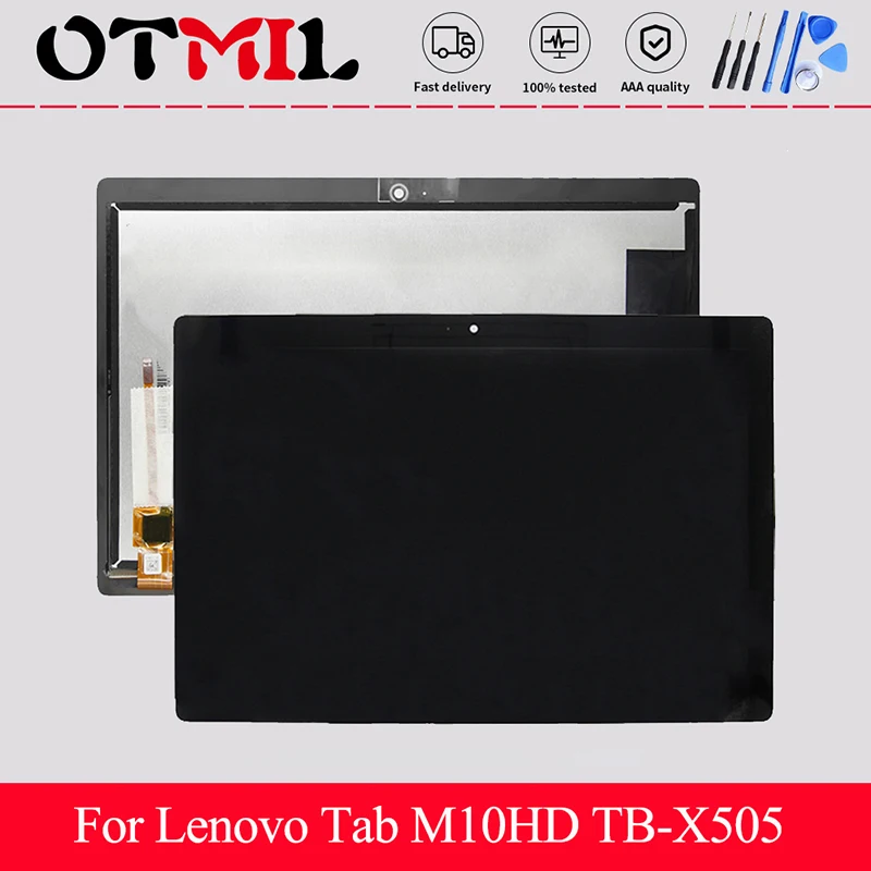 

Оригинальный дигитайзер сенсорного экрана 10,1 дюйма в сборе, ЖК-дисплей для Lenovo Tab M10HD TB-X505 X505F TB-X505L X505, запасные части