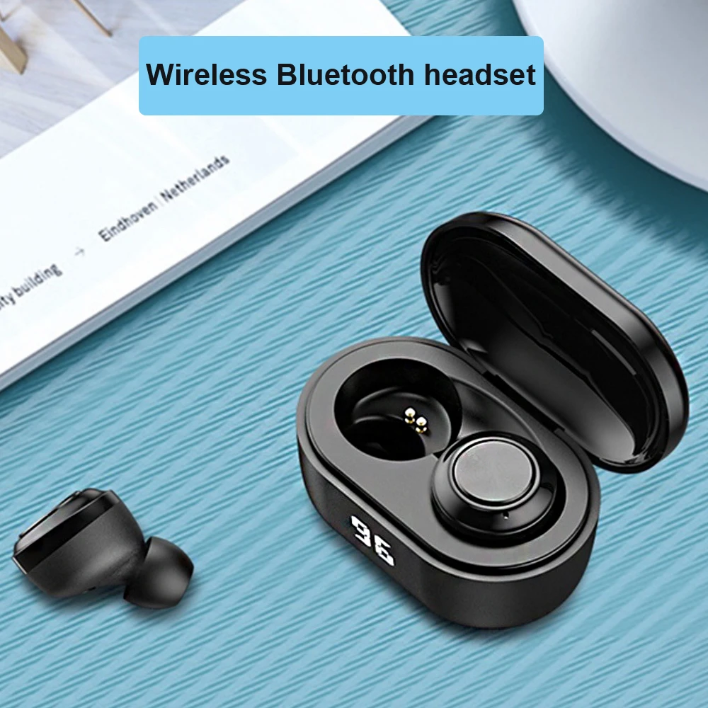 Наушники-вкладыши TWS с Беспроводной наушники 5 0 Bluetooth IPX5 Водонепроницаемый