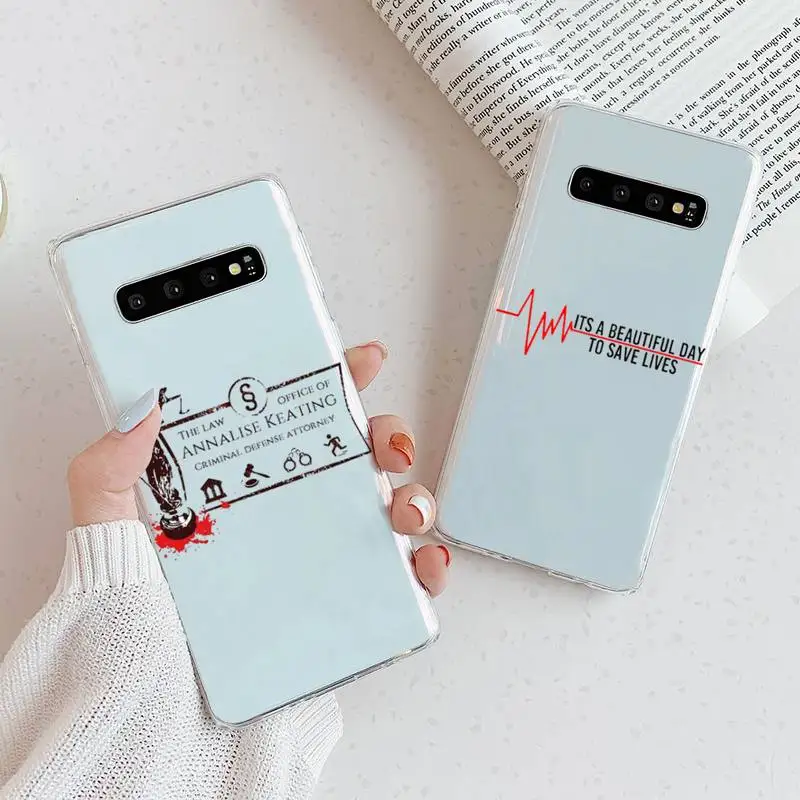 

How to Get Away with Murder Phone Case Transparent For Samsung A51 A50 A71 A70 A81 M60S Note S21 S 20 10 9 8 11 E Plus Ultra