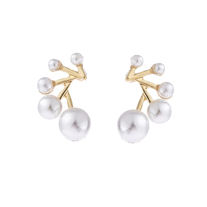 Fashion web celebrity temperament pearl earring personality contracted senior stud earrings jewelry accessories