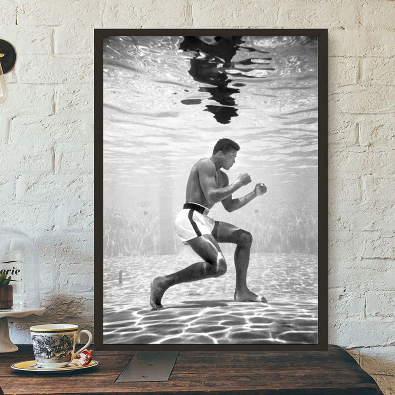 Боксеры в бассейне Бодибилдинг холст картина печать спальня домашний декор