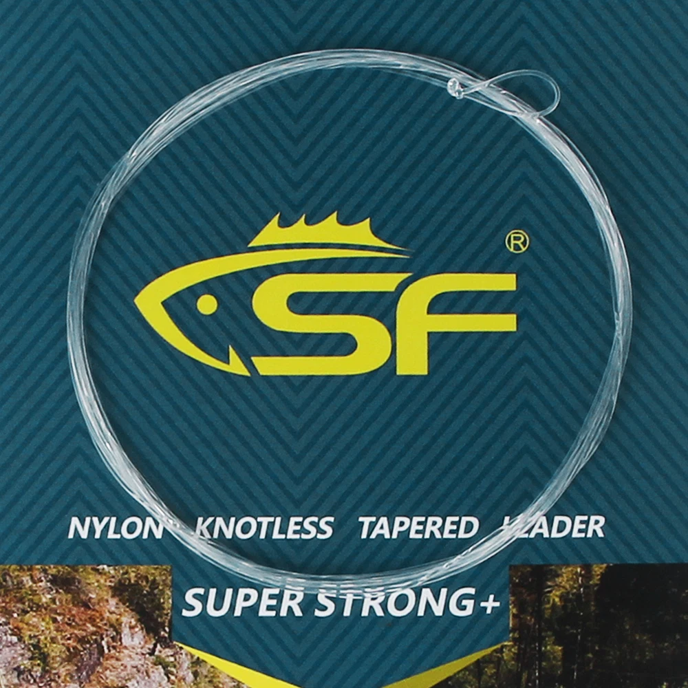 6 9FT-2X SF прозрачная нейлоновая леска для ловли нахлыстом | Спорт и развлечения