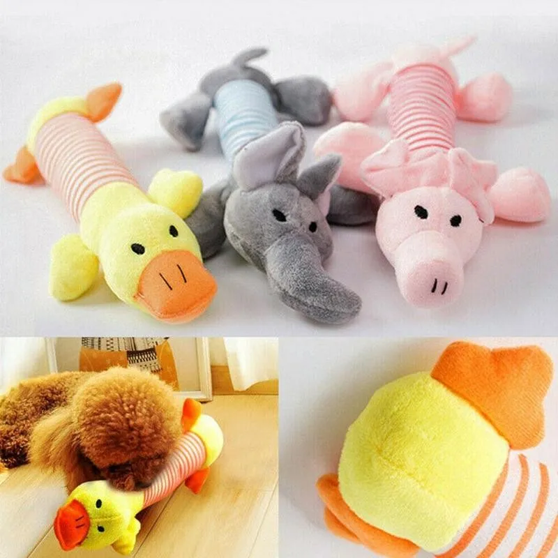 

1Pcs Pet Chew Toy Pet Puppy Chew Squeaker Squeaky Plush Cute Sound Toy Medium Animal Dogs Toys Design Large For Small A4J6