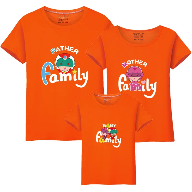 Семейная Рождественская одежда Семейные футболки одинаковые Мужские в полоску