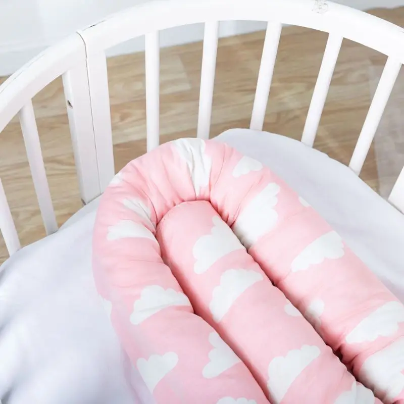 

Baby Bed Protector Safety Crib Bumper Pad Cushion Soft Cotton Infant Bedding Set A2UB