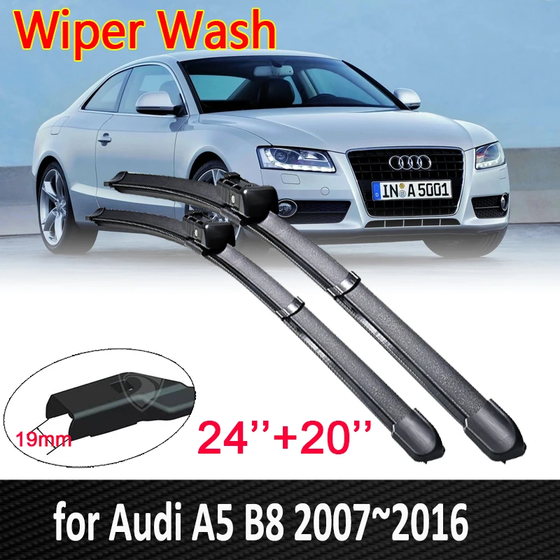 

Car Wiper Blade for Audi A5 B8 2007~2016 8T Windshield Windscreen Wipers 2008 2009 2010 2011 2012 2013 2014 2015 Car Accessories