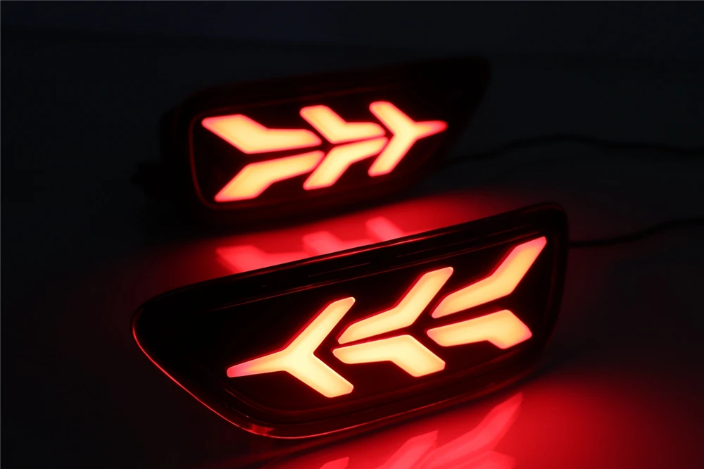 Автомобильная проблесковая 2 шт Автомобильный светодиодный задний отражатель