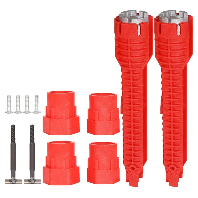 

2 Sets Faucet and Sink Installer, Faucet Tool Sink Wrench, Change Faucet Tool for Kitchen, Under Sink Wrench