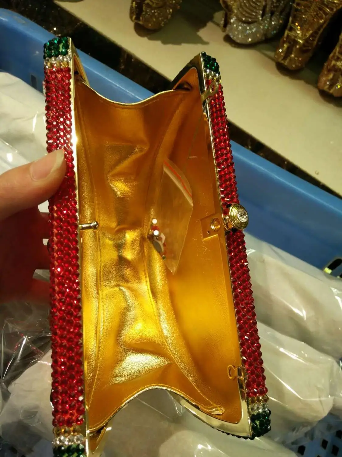 Женский клатч в форме арбуза сумка через плечо Minaudiere женская вечерняя сумочка с