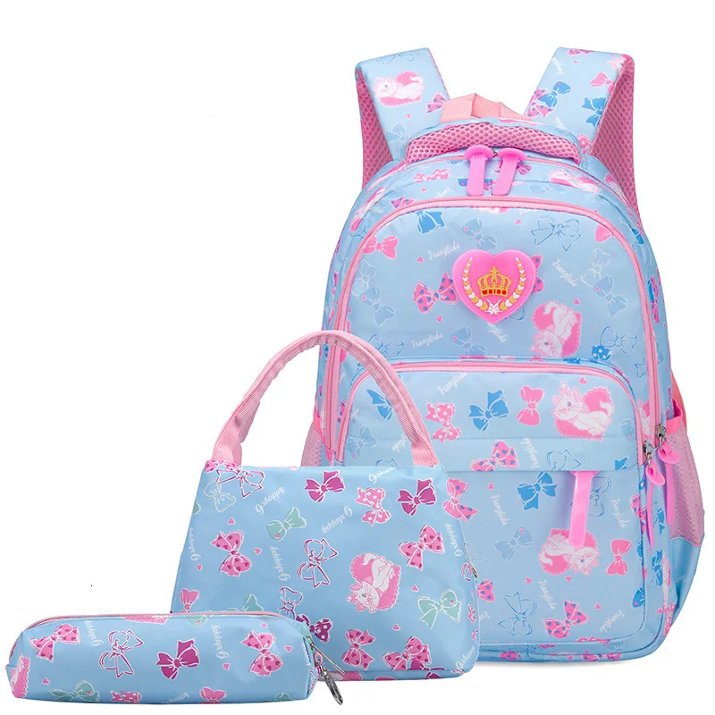 3Pcs/set School Bags children backpacks For Teenagers girls Lightweight waterproof school bags child orthopedics Kids schoolbags
