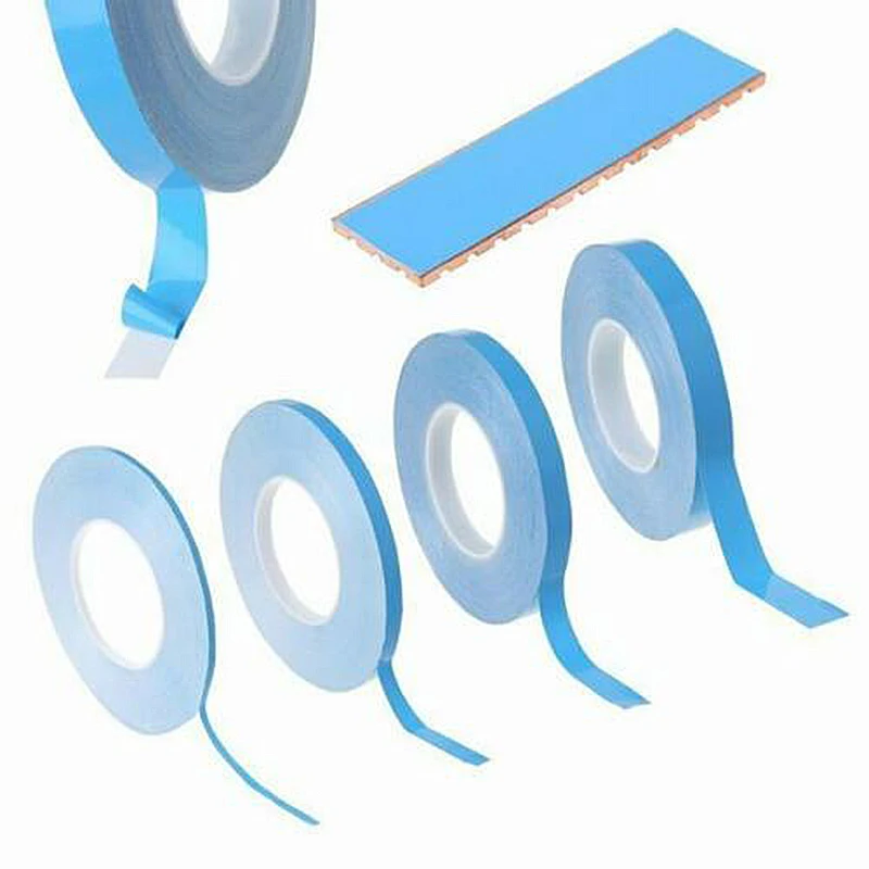 25m Multiple Widths Double Sided Transfer Heat Tape Thermal Conductive Adhesive Two Faced GPU CPU LED Strip Light Heatsink | Обустройство