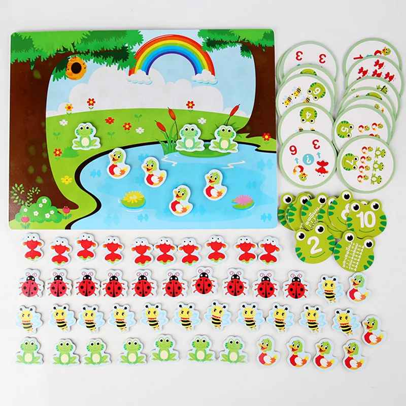 

New Wooden Educational Number Math Calculate Game Toy Kids Mathematics Toy