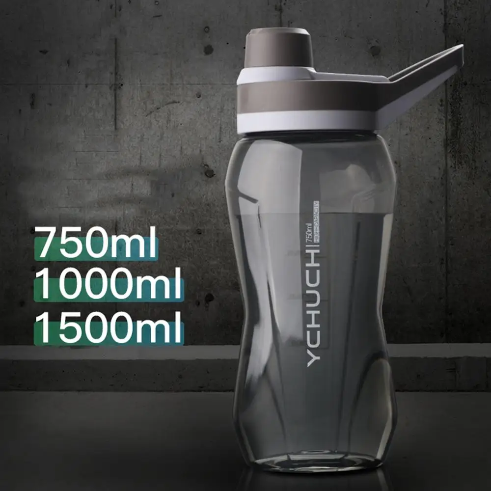 

750/1000/1500 ML Large Water Bottle Sports Portable Plastic Leak-proof Water Drink Bottle For Camping Drinkware botella agua 15