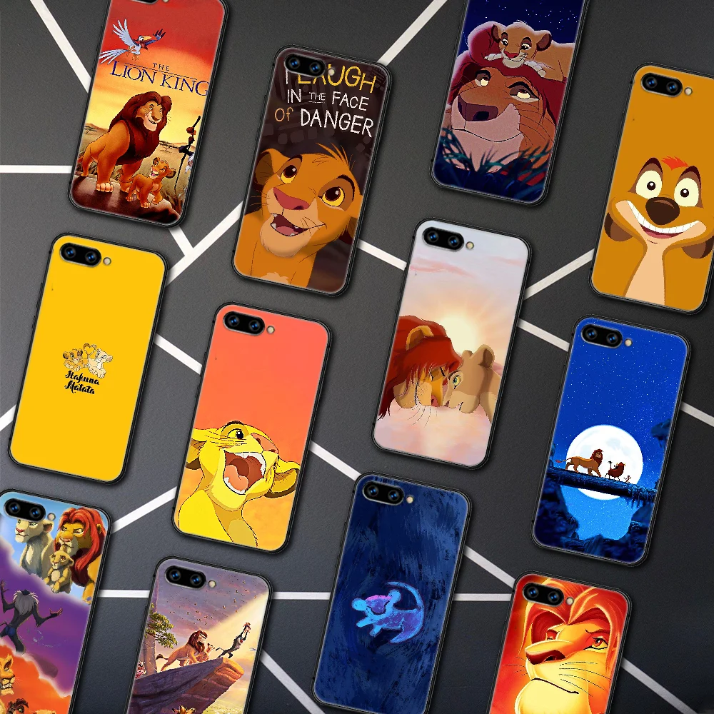 

Cartoon Lion King Simba Phone Case Cover Hull For HUAWEI Honor 6A 7A 8 8A 8S 8x 9 9x 9A 9C 10 10i 20 Lite Pro black Hoesjes