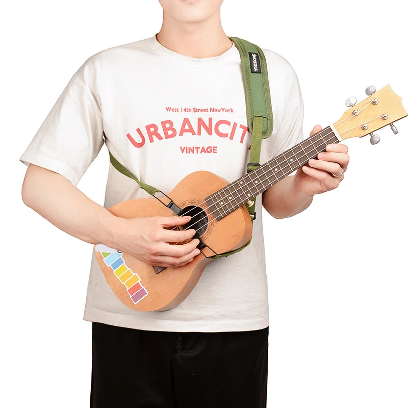 Цветные Наплечные ремни для гитары укулеле дышащие хлопковые бездымные двойные