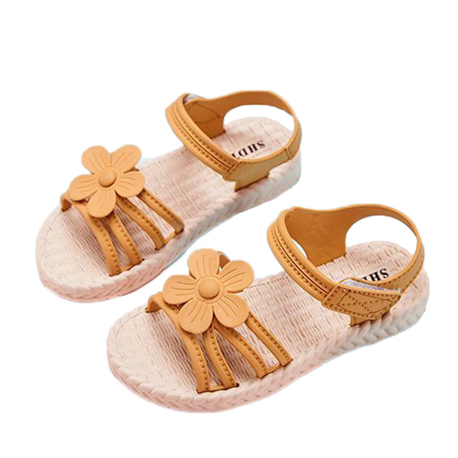 

Kids Toddler Flower Laid Up Roman sandals Baby Girls beach Shoes Slippers Non-slip Summer Girls Princess Open Toe Beach Sandals