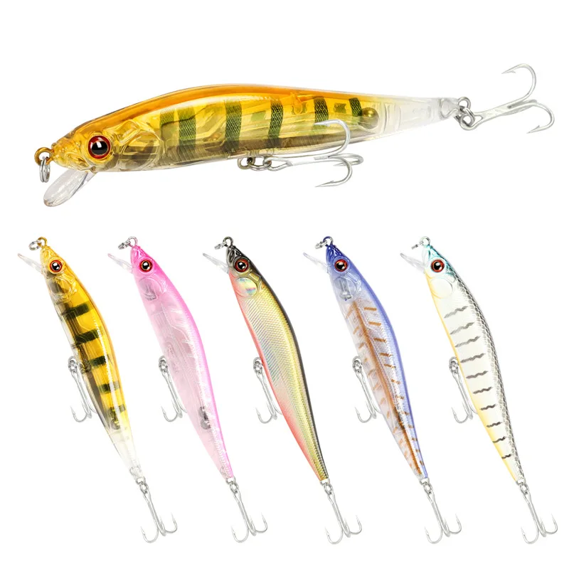

2021 New Floating Minnow Fishing Lure 10cm 10.3g Hard Bait Saltwater Articulos De Pesca Isca Artificial Fake Fish Winter Tackle