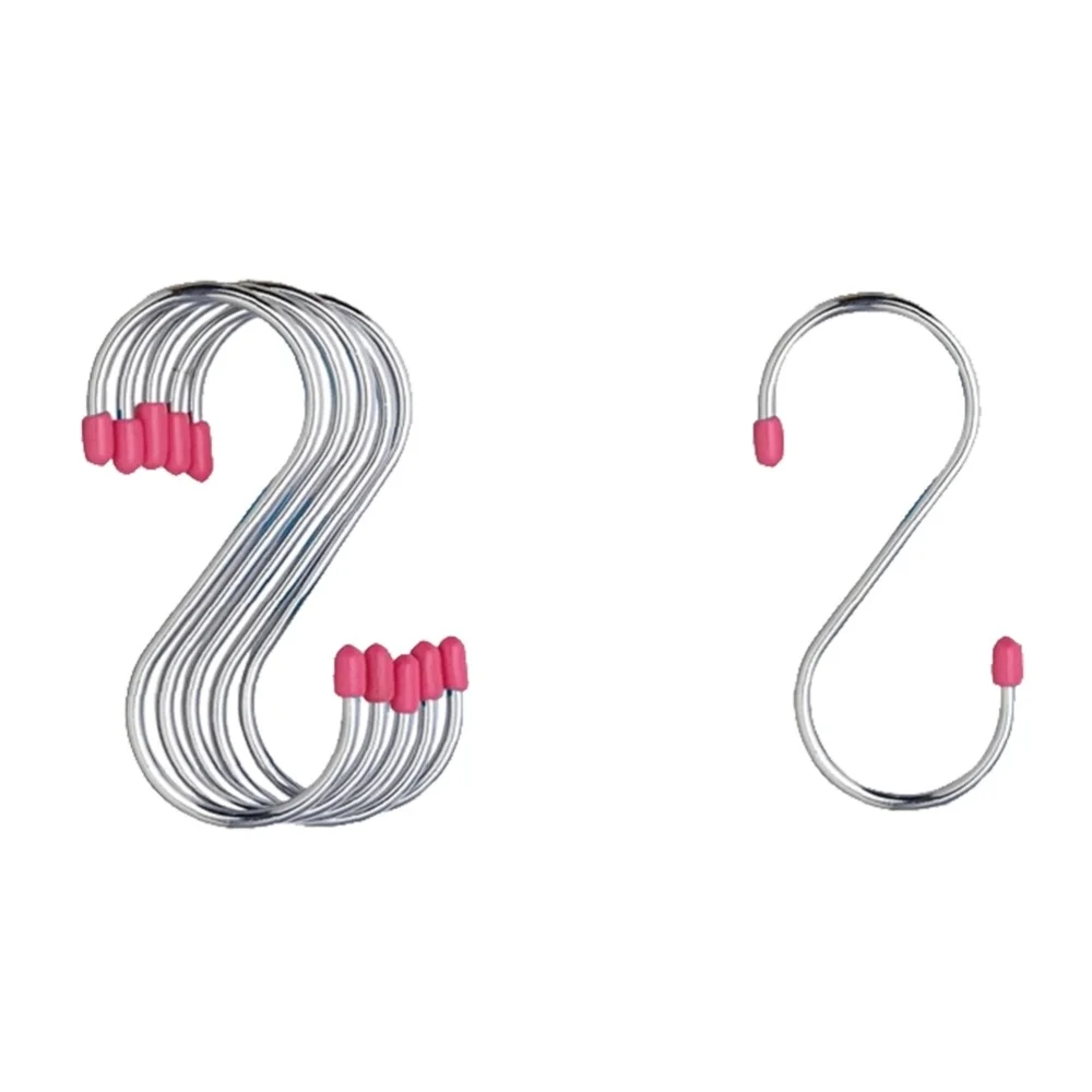 

4PCS Stainless Steel Hook Universal Rack Hooks Sturdy Hanging Hooks for Kitchenware Cookware Utensils with Protective Case Siz