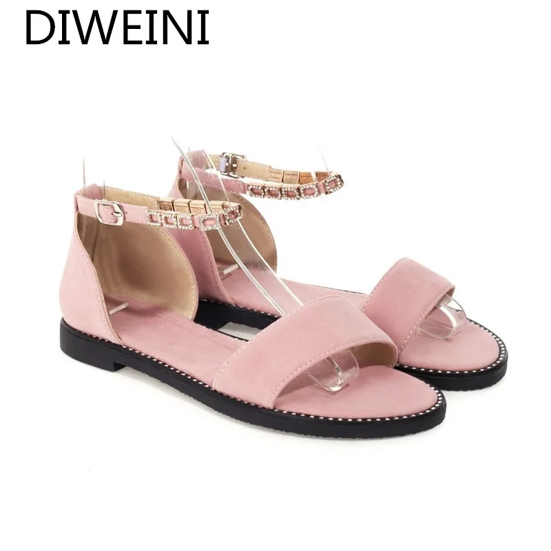 

Women's Shoes Summer Fashion Simple Sandals Women's Flat Open Toe Comfortable Cool Beach Shoes Non-slip Large Size Sandals 34-43