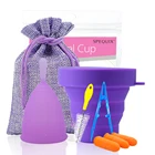 Медицинская силиконовая менструальная чаша стерилизатор женской гигиены Складная Силиконовая чаша менструальная чаша Copa для женщин менструальный период