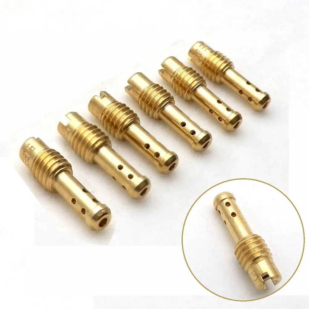6 отверстий для мотоцикла Pilot Jet 8 для MIKUNI VM/TM/TMX VM22/210 AX100 EN GN TZR TM TMS карбюратор 10-55