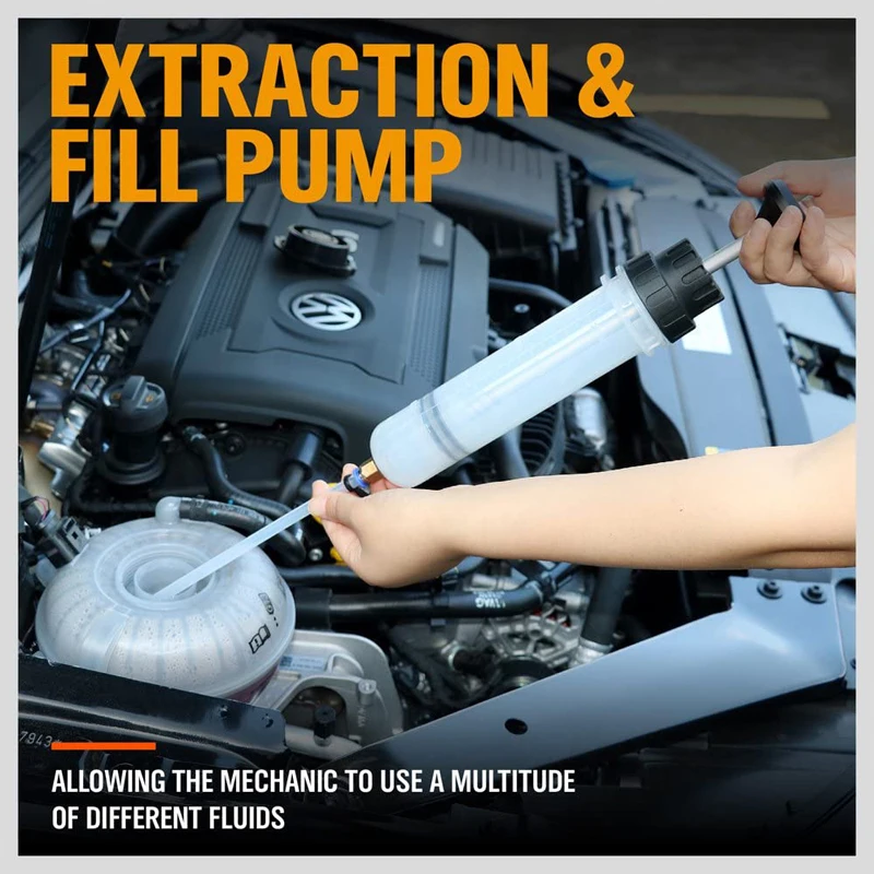 200cc Oil Fluid Extractor & Filling Syringe Bottle Transfer Hand Pump Automotive Extraction Car Fuel Styling |